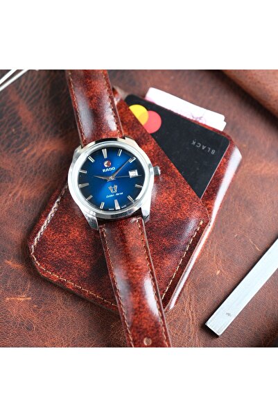 Yaydan Deri Aksesuar 21mm Taba cordovan deri saat kordonu