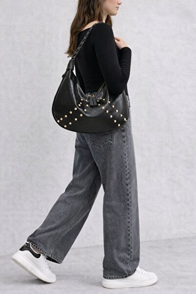 çkn sedat çakan çanta & fular & aksesuar Staple Detailed Soft Patent Leather ...