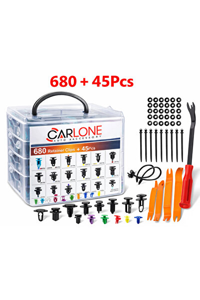 carlone Oto Araç Klips Sekman Seti Pense Ve Trim Sökme Aparatlı Lüks Kutulu