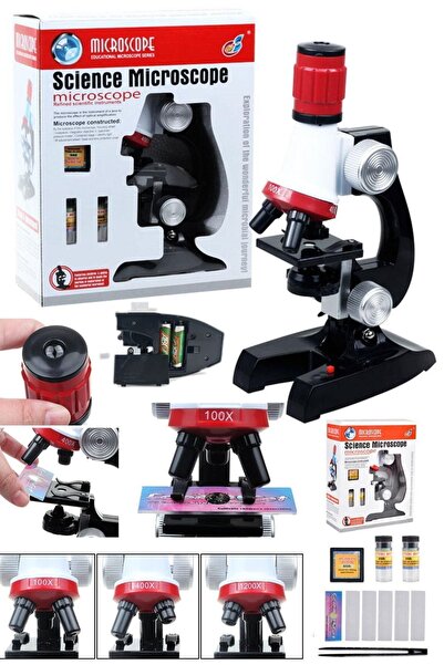 Munico Mikroskopu Için 100x 1200x Monoküler Üniversite & Biyoloji 400x Deneys...