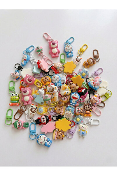 BATU GİYİM 4 قطع من إكسسوارات حقائب اليد ذات الأشكال اللطيفة المتنوعة وسلسلة ...