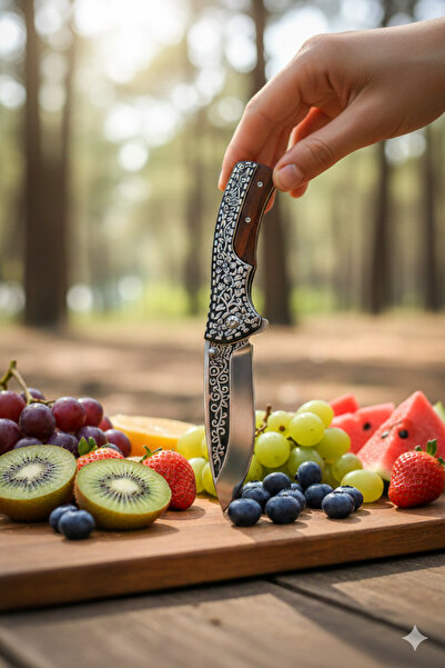 MERTCAN KNİFE Özel İşlemeli Paslanmaz Çelik Çok Amaçlı Piknik ve Mutfak Yardı...