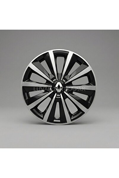 JANT RENAULT Clio Uyumlu JantKapağı - 15 İnç - 1 Takım (4 adet) - Çelik görün...