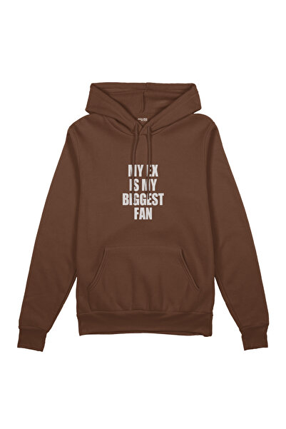 The Lucid Lab My Ex Is My Biggest Fan Oversized Hoodie - Brown