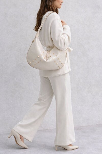 çkn sedat çakan çanta & fular & aksesuar Staple Detailed Soft Patent Leather ...