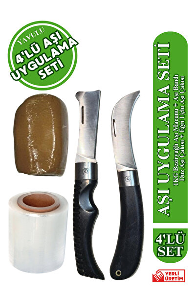 yavulu 4'lü Ağaç Aşılama Seti Aşı Seti Aşı Uygulama Seti Aşı Macunu, Aşı Band...
