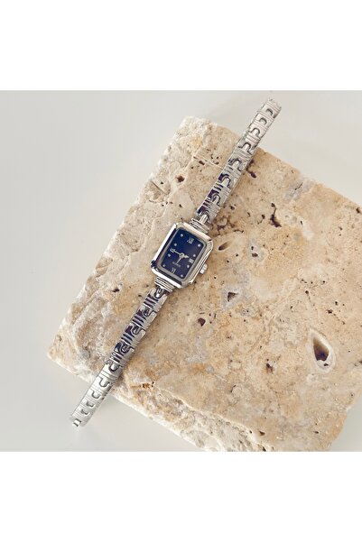 Vesce Atelier Ryen Silver Watch Navy Blue