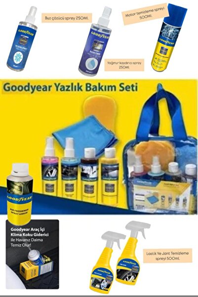 Goodyear OTO BAKIM SETİ 12 PARÇA DOLU DOLU