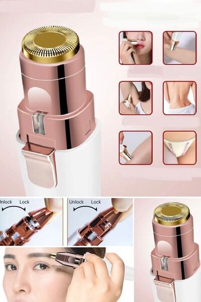 Munico 2 Başlıklı Epilasyon Taşınabilir Depilatör Kadın Epilatör Kaş Bıyık Öz...