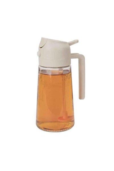 g2m موزع زيت وخل زجاجي 2 في 1 مع صنبور سهل الصب