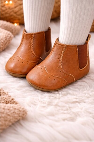 Bebelul Къси кафяви ботуши за бебета - Simply