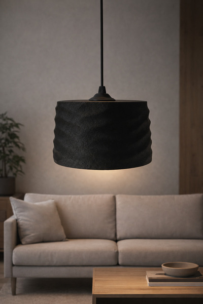 ZORO Modern Beton Dokulu Sarkıt Avize E27 Duy Minimal Salon Mutfak