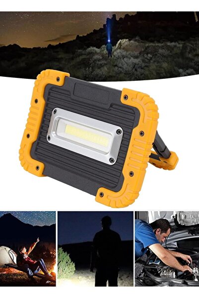 Munico Led Aydınlatma 750 Lümen Şarjlı Kamp İnşaat Çalışma Geceyi Gündüze Çev...