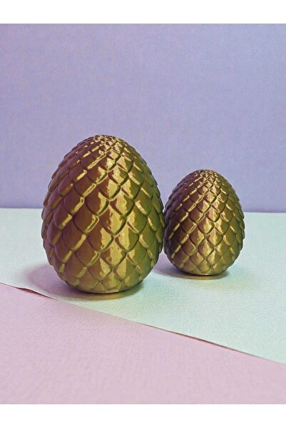 3D Layshop Set of 2 Dragon Egg Piggy Banks - (13cm + 10cm) Decorative Gift