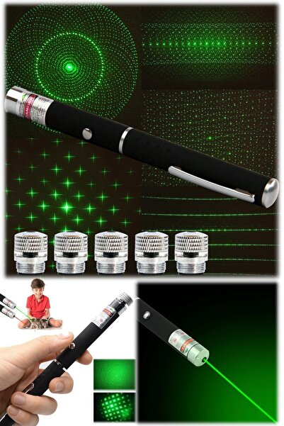 Munico 5 Başlıklı Pilli Profesyonel Outdoor Güçlü Yeşil Lazer Metal Kasa Büyü...