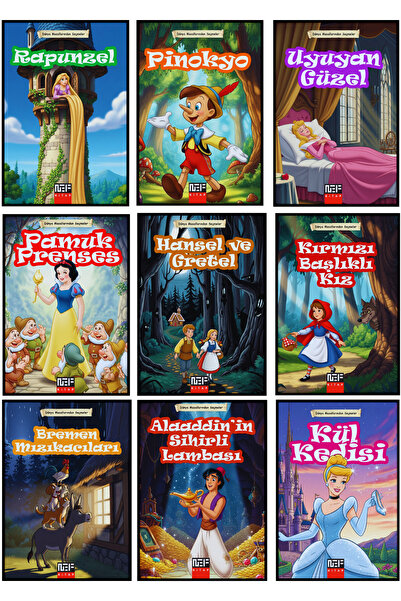 Nef Kitap Dünya Çapında Sevilen Masallar – 1. ve 2. Sınıf İçin 10 Kitaplık Set