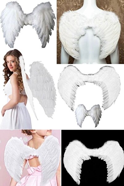 Munico Melek Süsleri Cadılar Bayramı Cosplay Melek Tüyü Kanatlar Beyaz Melek ...