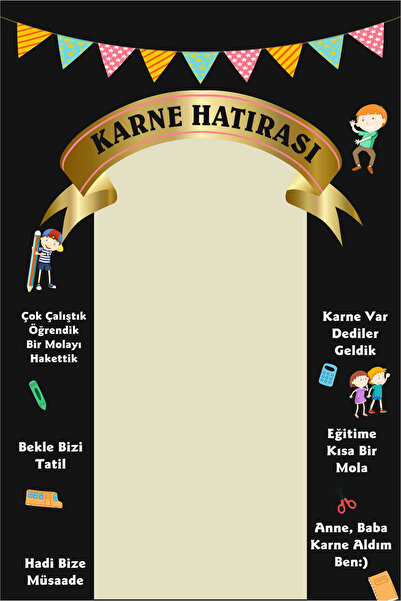 Deko Genç Karne Hatırası Fotoğraf Panosu Branda 100x150