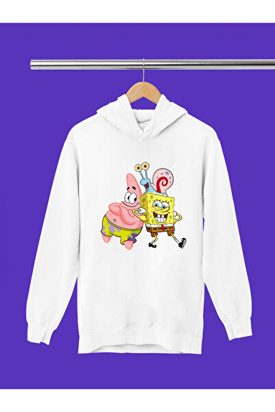 MAGORS Spongebob Printed 3-Thread Quality Soft Texture Hooded Children's Swea...
