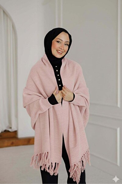 Rimel Moda Shawl Poncho Powder