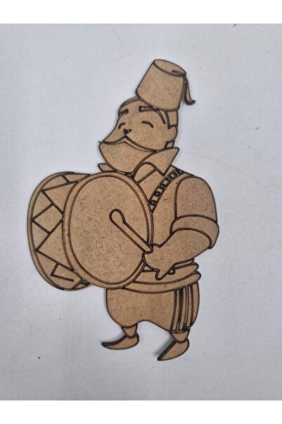 Mu Art Ahşap Ahşap Boyama Ramazan Davulcu Okul Diy Etkinlik Aktivite Sanat 15 cm