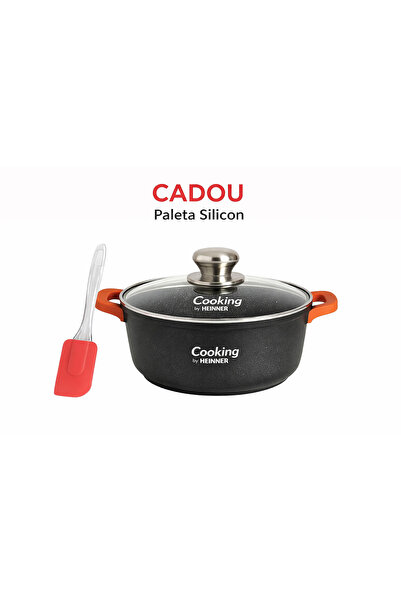 Cooking by Heinner Aluminum saucepan with lid – Dark Line, 4.4 L, induction c...