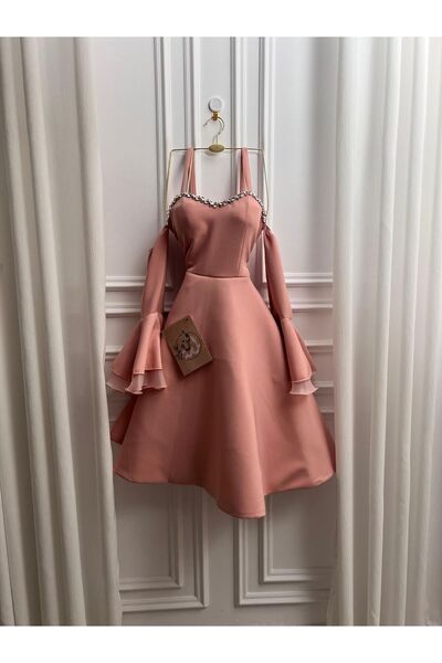 CONTENU Soft short crystal dress