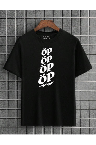 lovver تي شيرت من القطن بطباعة ممتازة على الوجهين من Op Op I'm Not Satisfied ...