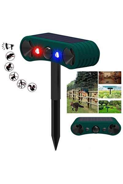 Powermaster Pm-26951 Ultrasonic Sound Animal Repellent Alarm Device with Sola...