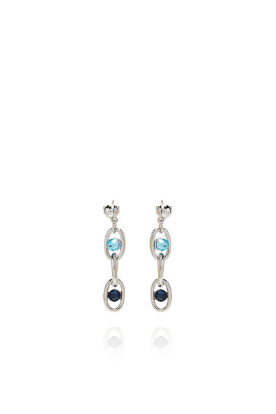 Network Silver Taşlı Kadın Küpe