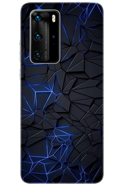 Kılıfland Huawei P40 PRO (ELS-NX9) Uyumlu Kılıf Desen Baskılı Silikon Karmaşı...