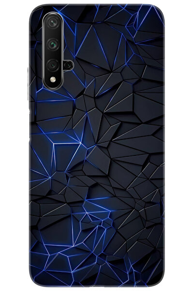 Kılıfland Huawei Nova 5T (YAL-L21) Uyumlu Kılıf Desen Baskılı Silikon Karmaşı...