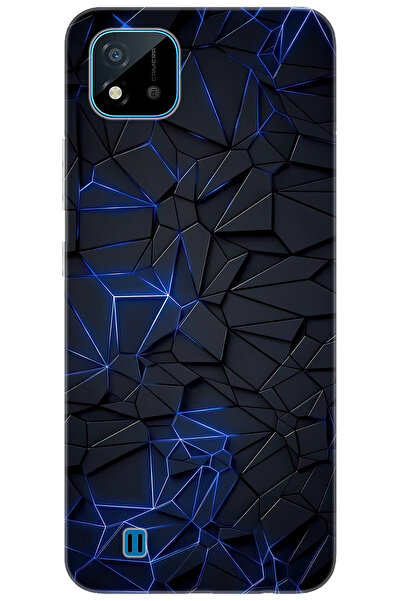 realme C11 2021 (RMX3231) Uyumlu Kılıf Desen Baskılı Silikon Karmaşık Design ...