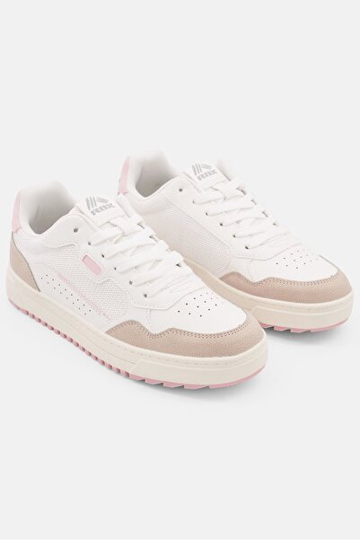 RBX Women Lace Up Outdoor Sports Shoes, White Combo