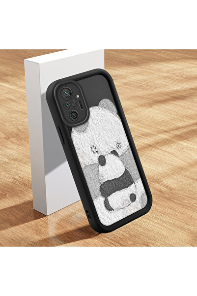 ARTISHELL Redmi Note 10 Pro Uyumlu moda kartun küçük panda desenli silikon ce...