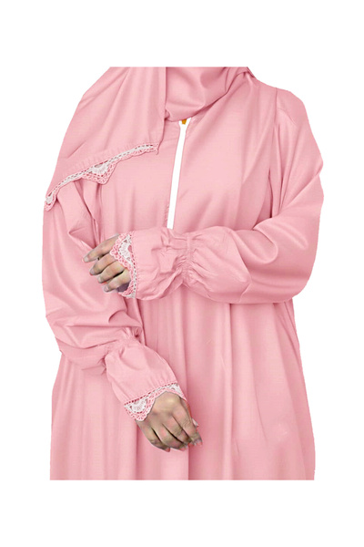 SDD Cool and heavy cotton prayer shawl with attached scarf, wide and comfortable