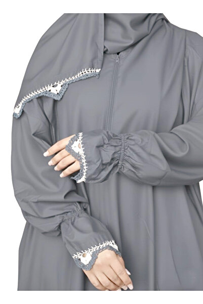 SDD Cool and heavy cotton prayer shawl with attached scarf, wide and comfortable