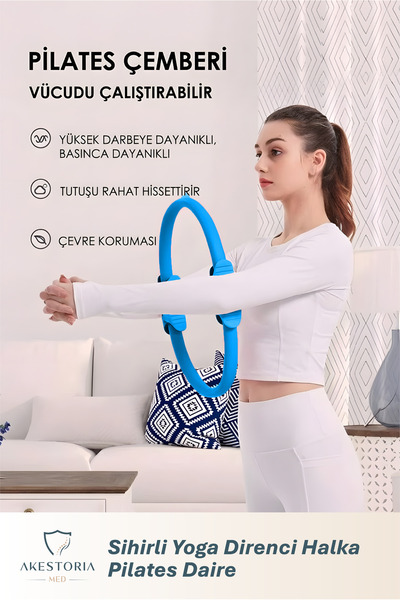 Akestoria Med Sihirli Yoga Direnci Halka, Pilates Daire