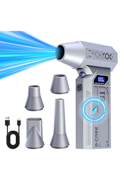 Generics High Pressure Crossgun Blower with USB Charge Mini Soplador Air Turb...