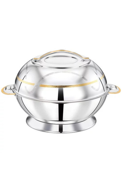 Bohara Saja stainless steel food container with unique embossing. Capacity: 2...