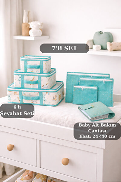 PONÇİK BEBEK Baby Care Products Organizing Bag & Suitcase Travel Clothing Lau...