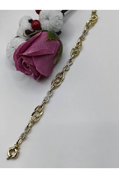 argint 925 BRATARA PLACATA CU AUR 14K