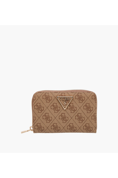 Guess LAUREL II SLG Monogram Embossed Zip Around Wallet