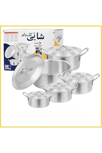 BabelHome Cooking pot set and complete set made of aluminum and containing (7...