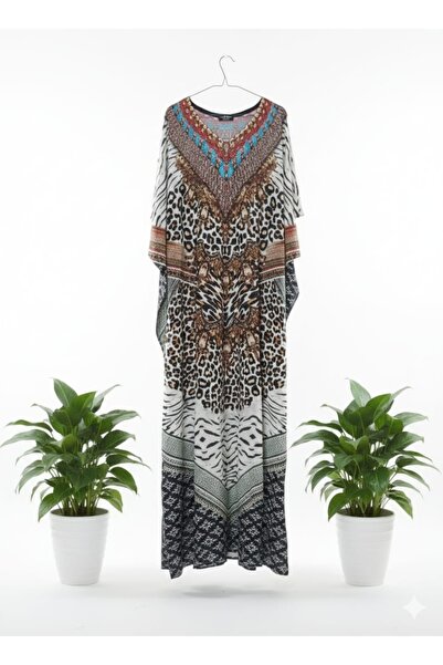 Others Haramlek, Set of four Jalabiyas with black lining, Georgette Fabric with crystal stone work