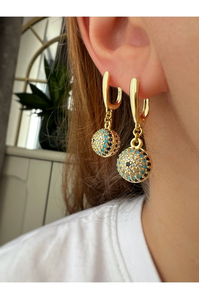 ToffyStore Vip Nazar Detail Earrings