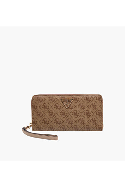 Guess LAUREL SLG Monogram Embossed Zip Around Wallet