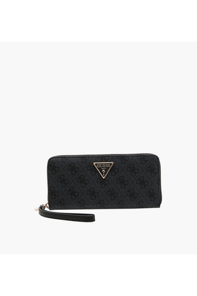 Guess LAUREL II SLG Monogram Embossed Zip Around Wallet