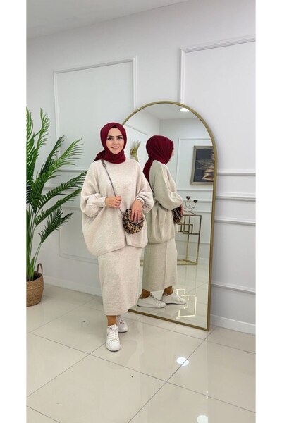 Summer Store Nova Bol Cut Tricot Skirt Tunic Set