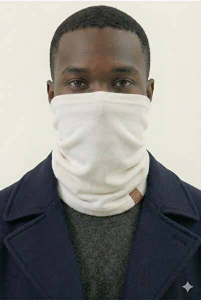 Butikgiz 100% Cotton Multifunctional White Men's Soft Combed Cotton Neck Collar